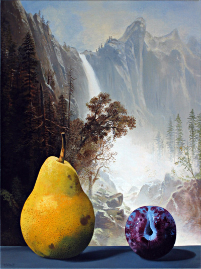 Pear and Plum with Falls